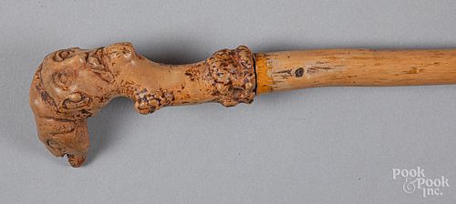 Carved cane, ca. 1900