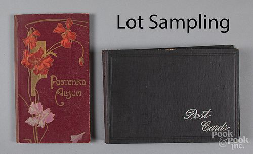 Two early postcard albums