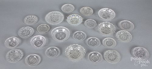 Lacy glass cup and toddy plates
