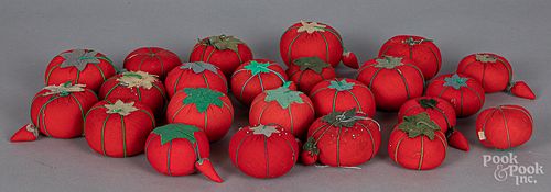 Collection of Japanese tomato pincushions