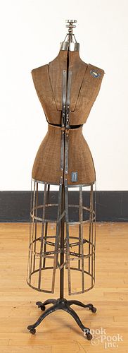 L & M adjustable dress-form mannequin, ca. 1900
