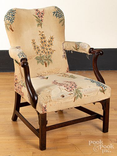 George III mahogany open armchair, ca. 1770
