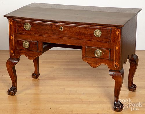 Chippendale mahogany high chest base, 18th c.