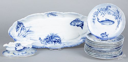 German porcelain fish service