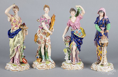 Four Derby porcelain figures of the seasons
