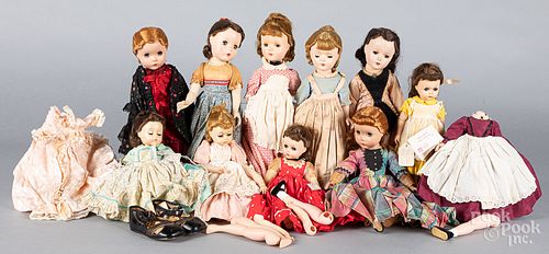Eleven Madame Alexander Little Women dolls