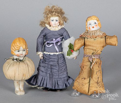 Cathy Hansen bisque artisan doll, etc.