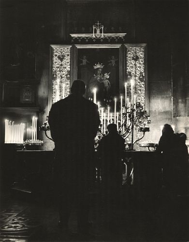 Mario De Biasi (1923-2013)  - Duomo di Milano, interno, years 1960