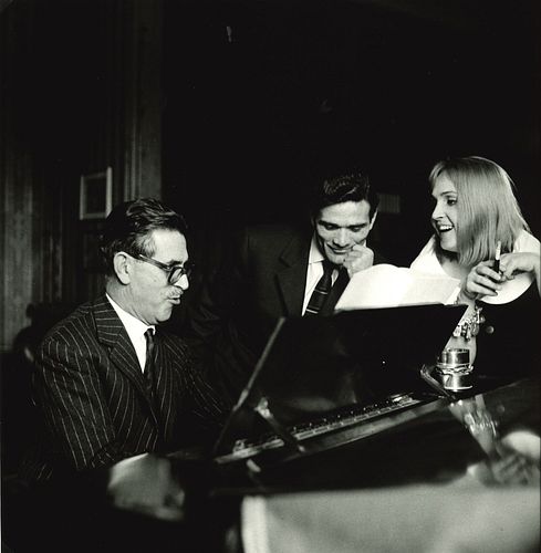 Alfredo Libero Ferretti (1919-2007)  - Pier Paolo Pasolini, Laura Betti and Mario Soldati, 1959