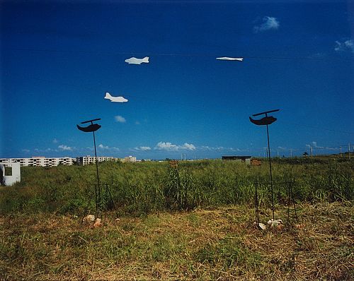 David Byrne (1952)  - Target Practice Clothesline, Cuba, 1990