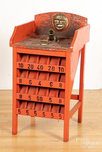 Carnival coin toss game, mid 20th c.