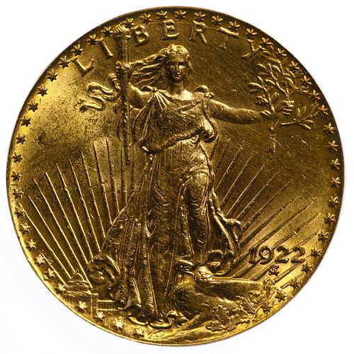 1922 $20 St Gaudens Gold Ex-Jewelry