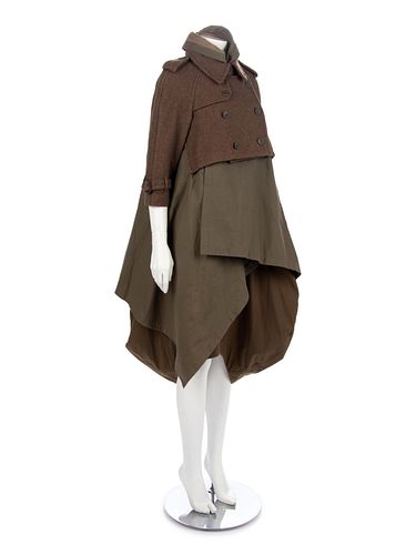 Comme des Garcons Khaki Jacket with Bubble Skirt, Fall/Winter 2009 