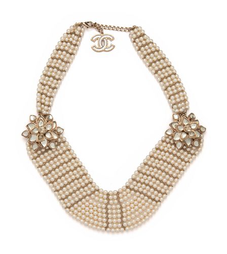 Chanel Nine Strand Faux Pearl Necklace, 2012