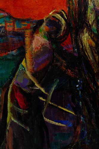 Edith Bry (American, 1898-1992) 'Requiem' Oil on Canvas