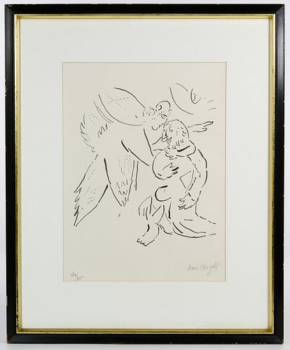 Marc Chagall (Russian / French, 1887-1985) 'Isaiah Divinely Inspired' Lithograph