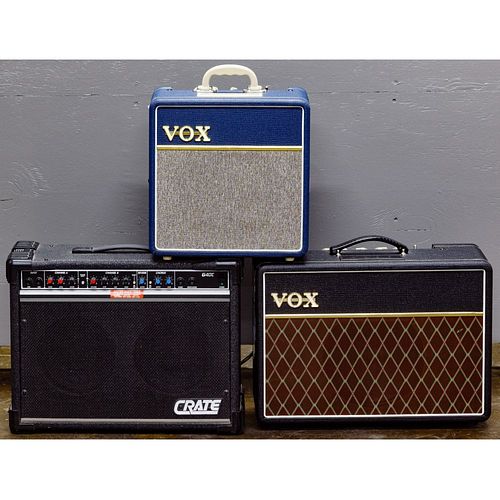 Vox and Crate Amplifier Assortment