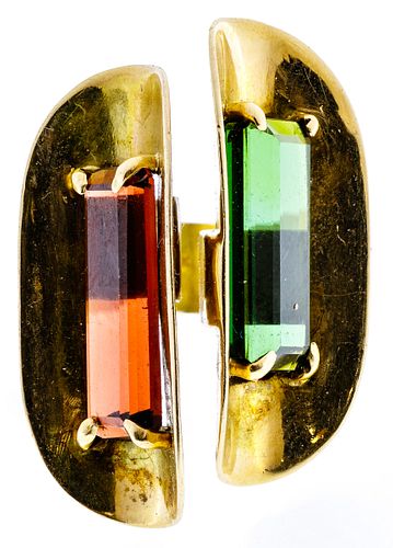 14k Gold and Semi-Precious Gemstone Ring