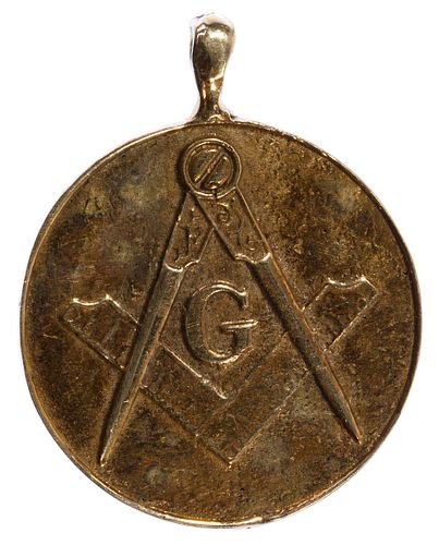 10k Gold Masonic Pendant