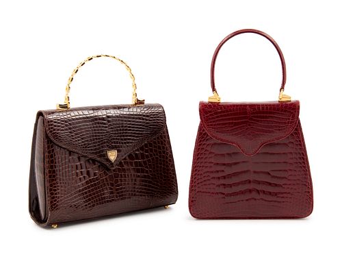 Two Lana Marks Alligator Bags, 1990-2000s