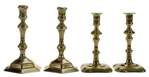 Two Pairs Queen Anne Brass