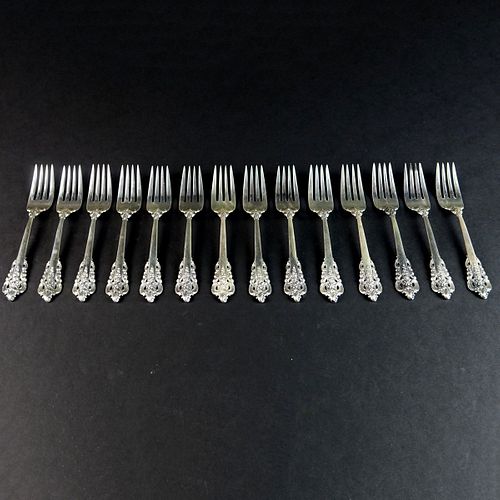 (14) Wallace "Grand Baroque" Sterling Silver Forks