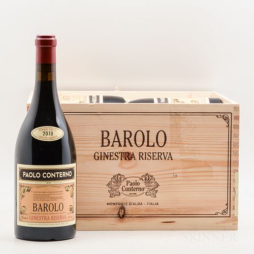 Paolo Conterno Barolo Ginestra Riserva 2010, 6 bottles (owc)