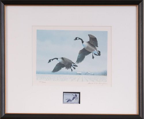 Maryland Waterfowl Stamp Print and Stamp.