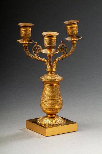 French Gilt Bronze Candelabra.