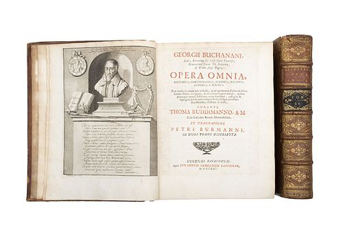 Buchanani, Georgii. Opera Omnia. Lugduni Batavorum, 1725. Tomos I - II. Piezas: 2.