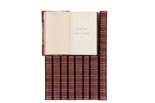 Moore's Poetical Works. London: Longman, Orme, Brown, Green and Longmans, 1840 - 1841. Tomos I - X. Piezas: 10.