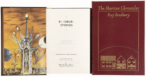 Bradbury, Ray. The Martian Chronicles / Bradbury Stories. Norwalk, Connecticut, 1989 / 2003. Uno firmado por Ray Bradbury. Piezas: 2.