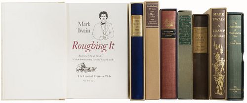 Twain, Mark. Obras. New York - Avon, Connecticut - Westerham. The Limited Editions Club, 1933 - 1974. Piezas: 9.