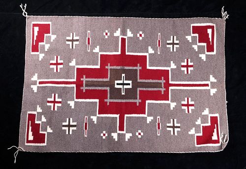 Navajo Klagetoh Tight Weave Wool Trading Post Rug