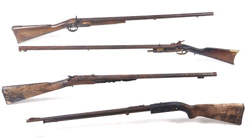 Collection of Four Antique & Curio Firearms