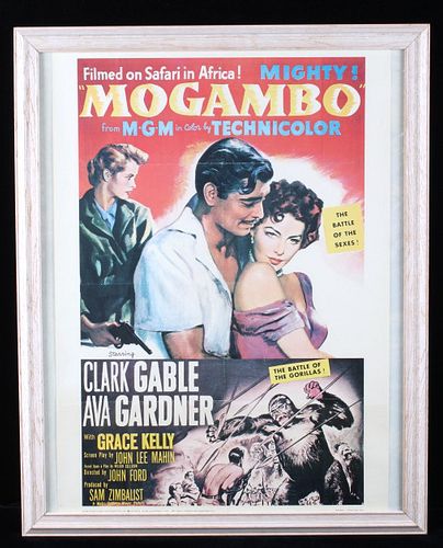 "Mogambo" 1953 MGM Framed Movie Poster