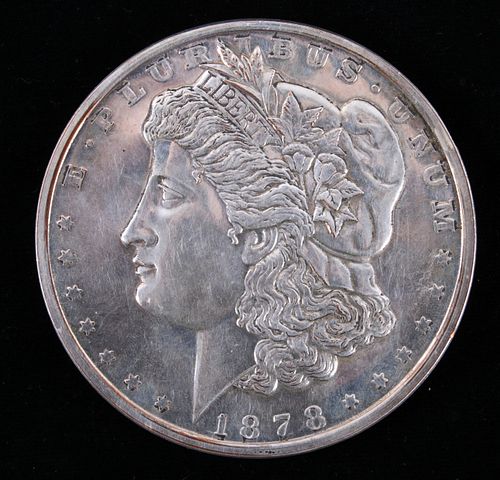 1878 Silver Plated Morgan Silver Dollar 1lbs