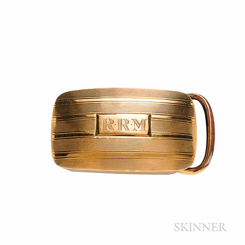 Tiffany & Co. 14kt Gold Belt Buckle
