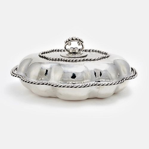 A silver dish, Italy 20th Century