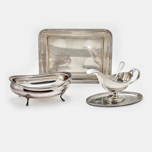 Lot of three silver objects, Italy 20th Century