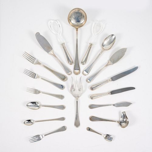 Lot of silver objects and coins, Italy 20th Century, partly illustrated