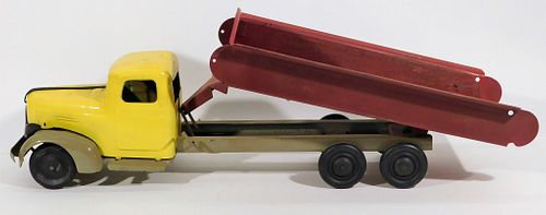 Antique Turner Pressed Steel Dump Truck Toy