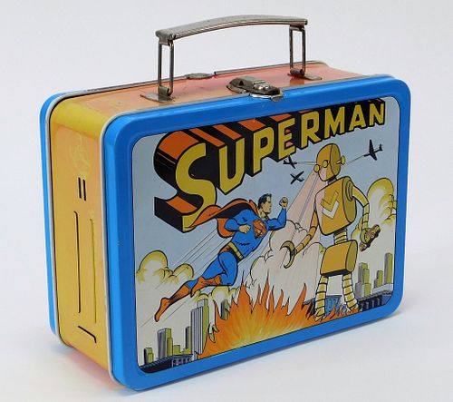 1954 Universal D.C. Comics Superman Tin Lunchbox