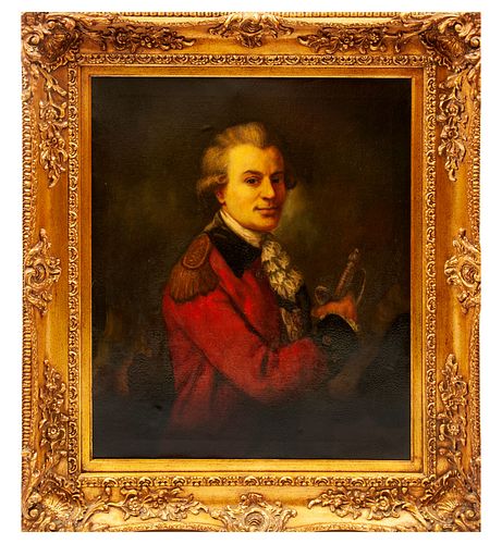Anonymous. Portrait of a Gentleman. Oil on canvas. Framed. 29.5 x 24.8" (75 x 63 cm)