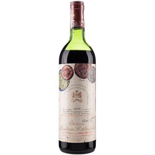 Château Mouton Rothschild. 1978. Pauillac. Label designed by Jean - Paul Riopelle.