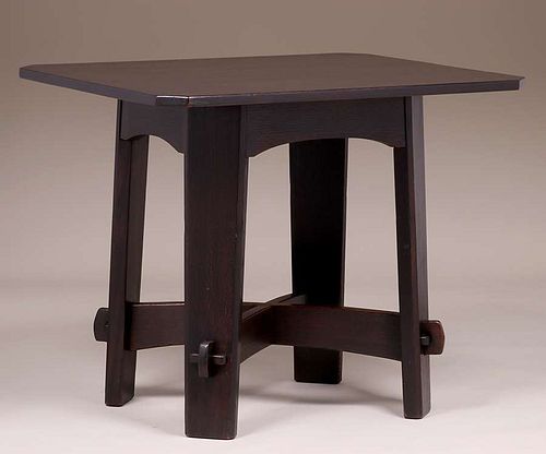 Early Gustav Stickley Clip-Corner Table c1902