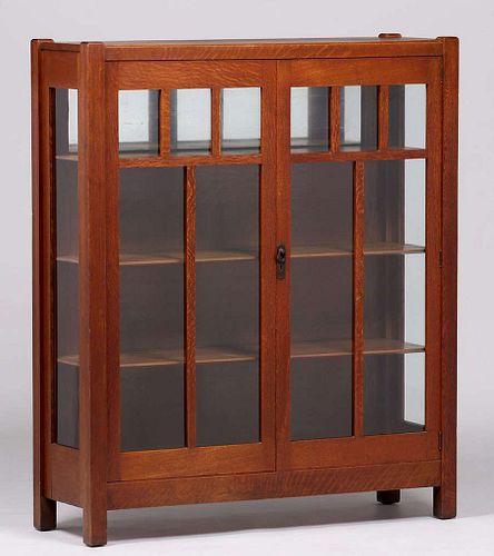 Lifetime Furniture Co Two-Door China Cabinet c1910