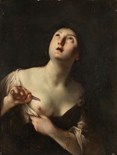 AMBIT OF GUIDO RENI (Bologna 1575 - 1642) - Suicide of Lucrezia
