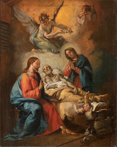 FRANCESCO ZUGNO (Venice, 1709 - 1787), ATTRIBUTED TO - Death of Saint Joseph