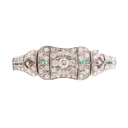 A Platinum Art Deco Diamond Bracelet